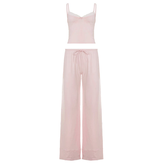 Damen lässiger Jumpsuit mit weitem Bein und verstellbarem Bund R&B