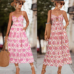 Damen Maxikleid mit verspieltem Cut-Out und elegantem floralen Muster R&B
