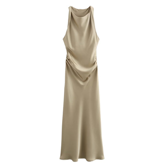 Damen elegantes Sommerkleid mit fließendem Schnitt und charmanten Rüschendetails R&B