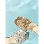Damen Glamouröse und transparente Slipper R&B