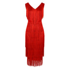 Damen Fransen Kleid R&B
