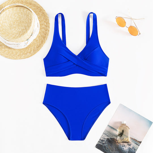 Damen Hochschnitt Bikini-Set R&B