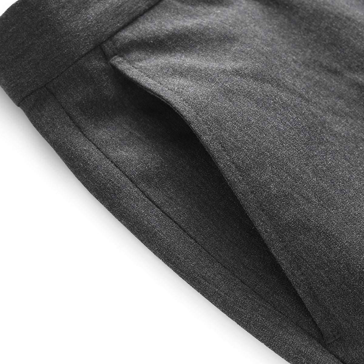 Herren elegante Anzughose mit schmalem Schnitt und feiner Struktur R&B