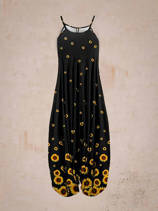 Damen Jumpsuit mit astrologischem Print R&B