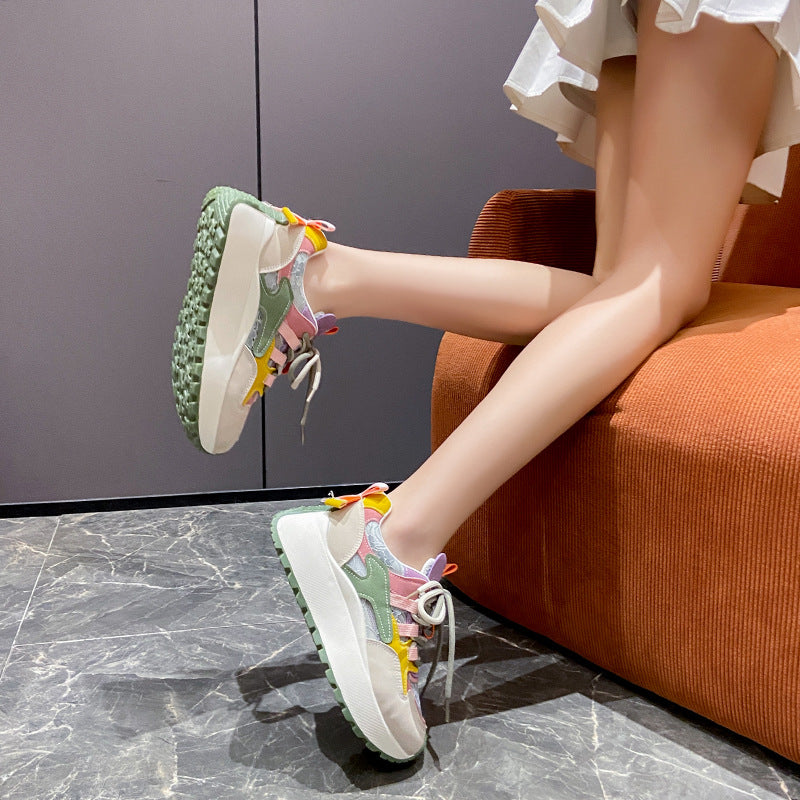 Damen Sportliche Sneaker mit atmungsaktiver Mesh-Oberfläche und innovativem Dämpfungssystem R&B