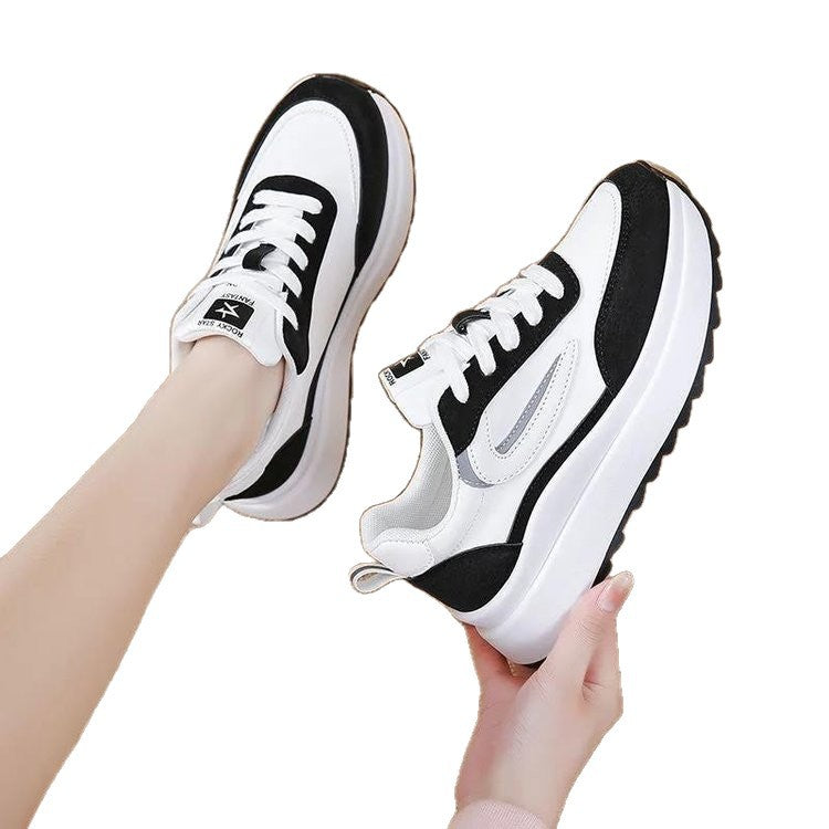 Damen Komfort-Sneaker mit dicker Plateausohle und trendigem Design R&B