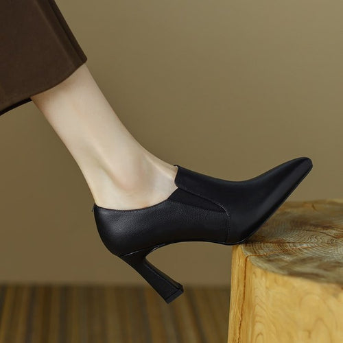 Damen elegantes Mid-Heel Stiefelette R&B