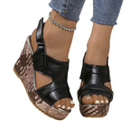 Damen Wedge-Sandalen mit eleganten Riemen R&B