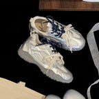 Damen sportliche Sneaker mit atmungsaktivem Mesh-Obermaterial und stabiler Laufsohle R&B