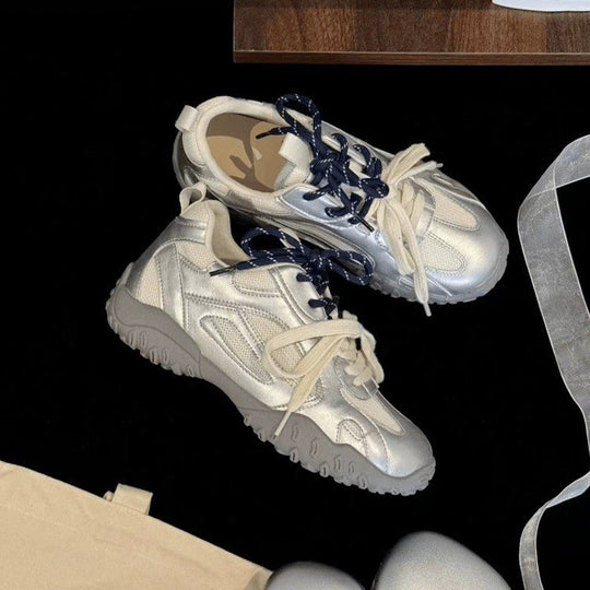 Damen sportliche Sneaker mit atmungsaktivem Mesh-Obermaterial und stabiler Laufsohle R&B