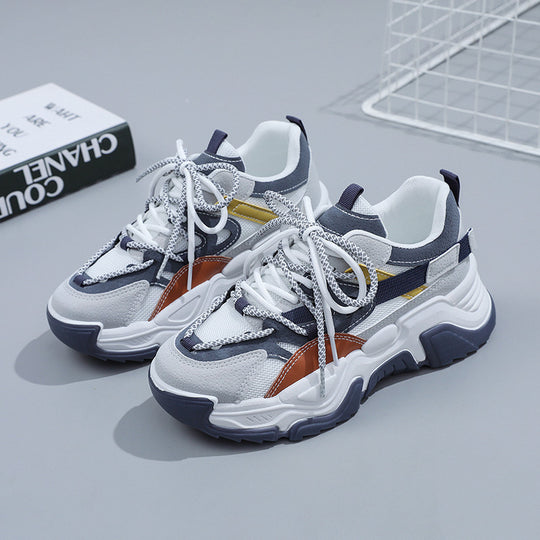 Damen sportliche Sneakers mit ergonomischer Dämpfung und atmungsaktiver Obermaterialstruktur R&B