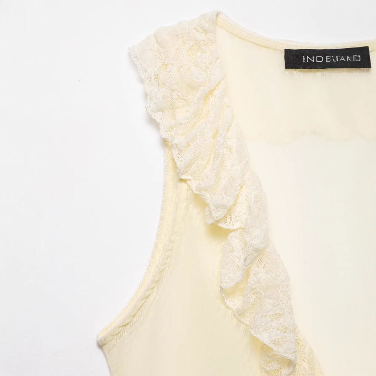 Damen Rüschenbluse mit Spitzenverzierung R&B