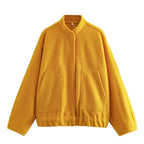 Damen Gemütliche und stylische Fleecejacke mit großen Seitentaschen R&B