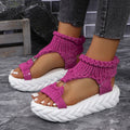 Damen modische Plateau Sandalen R&B