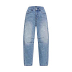 Damen Hoch Taillierte Baggy Jeans R&B