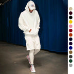 R&B Herren Hoodie-Shorts-Set mit Kängurutasche