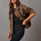 Damen Utility-Jacke mit praktischen Taschen und modernem Schnitt R&B
