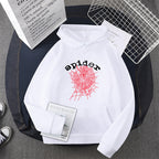 Damen Kapuzensweater mit kreativem Spinnenmotiv