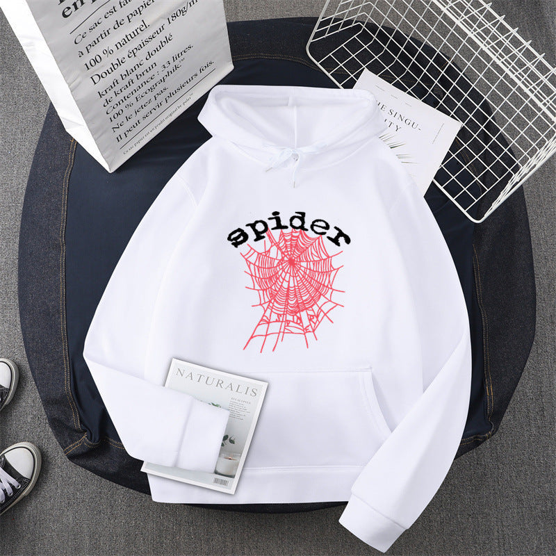 Damen Kapuzensweater mit kreativem Spinnenmotiv