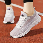 Damen Sportliche Sneakers mit atmungsaktiver Mesh-Oberfläche