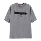 Damen Bequemes Oversized T-Shirt mit kreativem Print und lässigem Schnitt