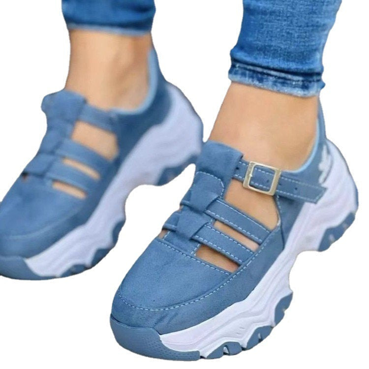 Damen Sportliche Freizeitschuhe mit verstellbarem Riemen