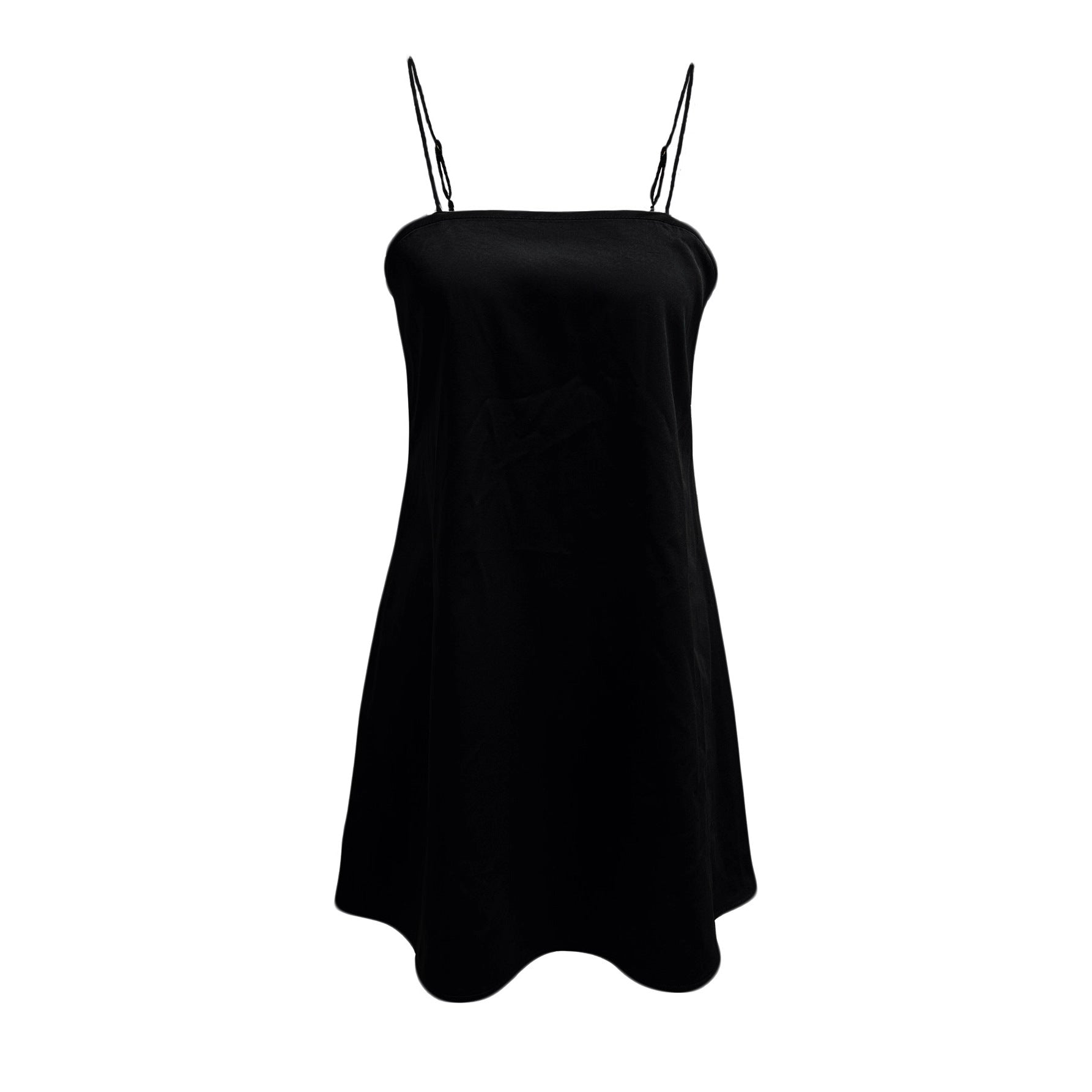 Damen luftiges Sommerkleid mit schmalen Trägern und lässigem Schnitt R&B