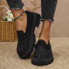 Damen Mokassins mit strukturiertem Obermaterial und stylischer Sohle R&B