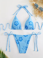 Damen Blumenmuster-Biki R&B