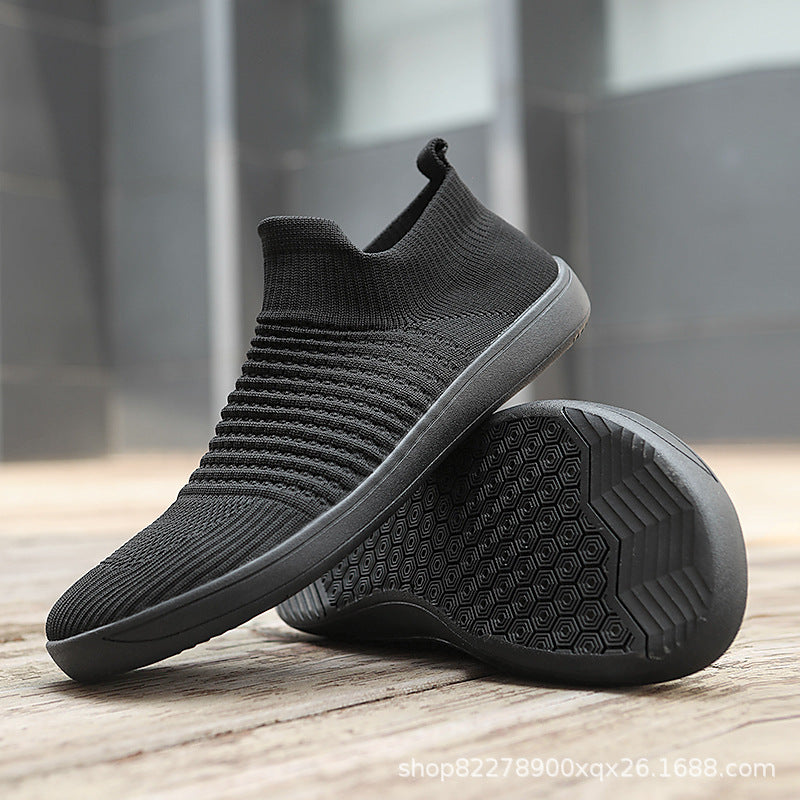 Unisex nan sockenähnlicher Stricksneaker mit elastischem Schaft und rutschfester Gummisohle R&B