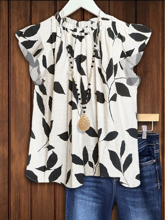 Damen Bluse mit floralem Design R&B