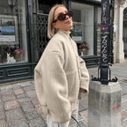 Damen Modische Boucle-Jacke R&B