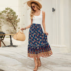 Damen Maxi-Rock mit verspieltem Blumenmuster R&B