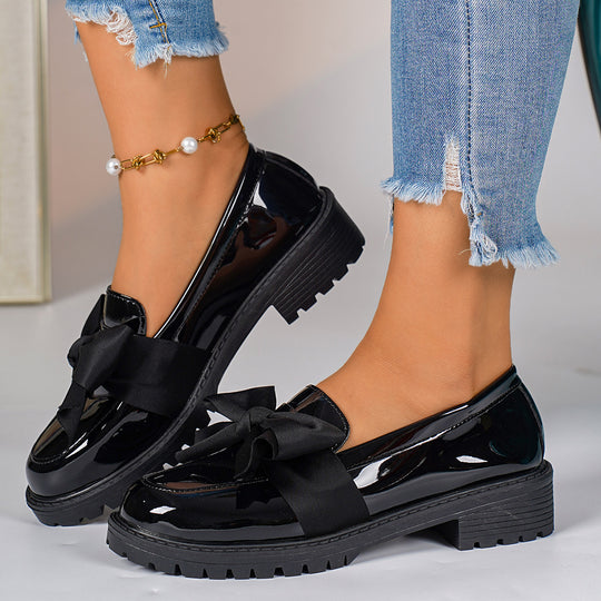 Damen Mokassin-Schuhe mit eleganter Schleifenapplikation R&B