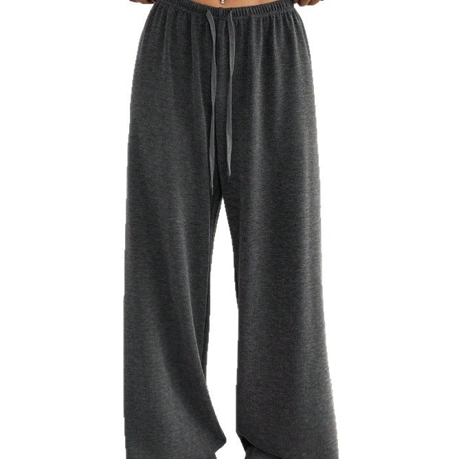 Damen weit geschnittene Freizeit-Hose mit bequemer Taille R&B
