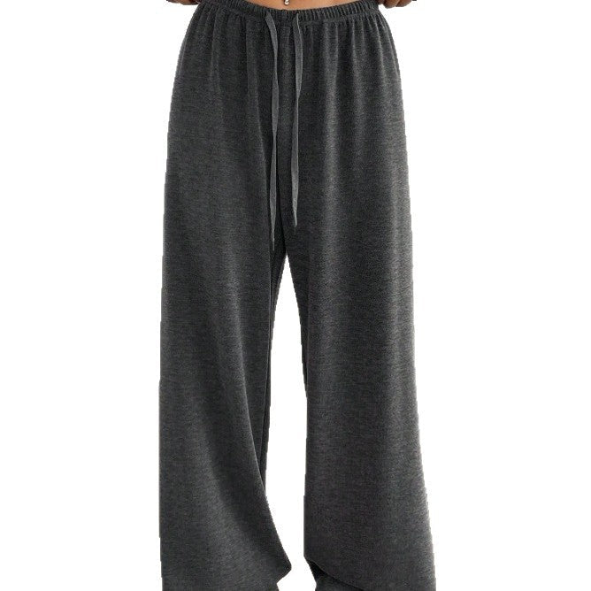 Damen weit geschnittene Freizeit-Hose mit bequemer Taille R&B