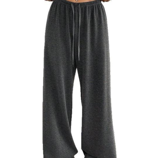 Damen weit geschnittene Freizeit-Hose mit bequemer Taille R&B