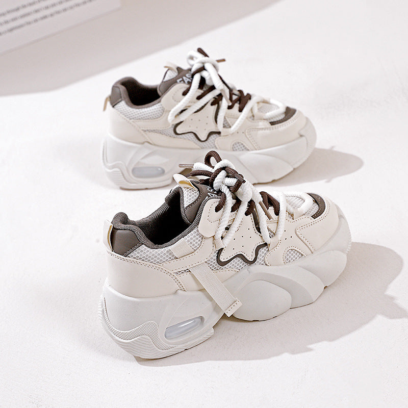 Damen Sportliche Sneakers mit atmungsaktiver Mesh-Oberfläche und rutschfester Sohle R&B