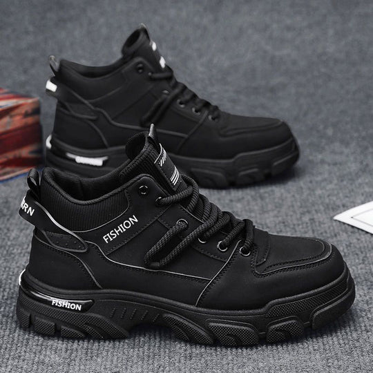 Damen robuste und sportliche High-Top Sneakers mit rutschfester Sohle R&B
