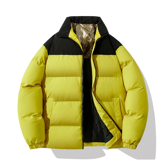 Herren isolierte Steppjacke mit hohem Kragen und praktischen Taschen R&B