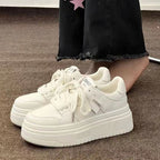 Damen Plateau-Sneaker mit modischem Design und bequemer Dämpfung R&B