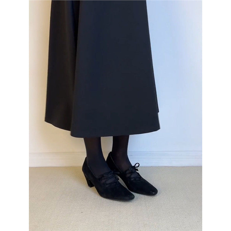 Damen elegante Schnürpumps mit modischem Riemchen-Design R&B