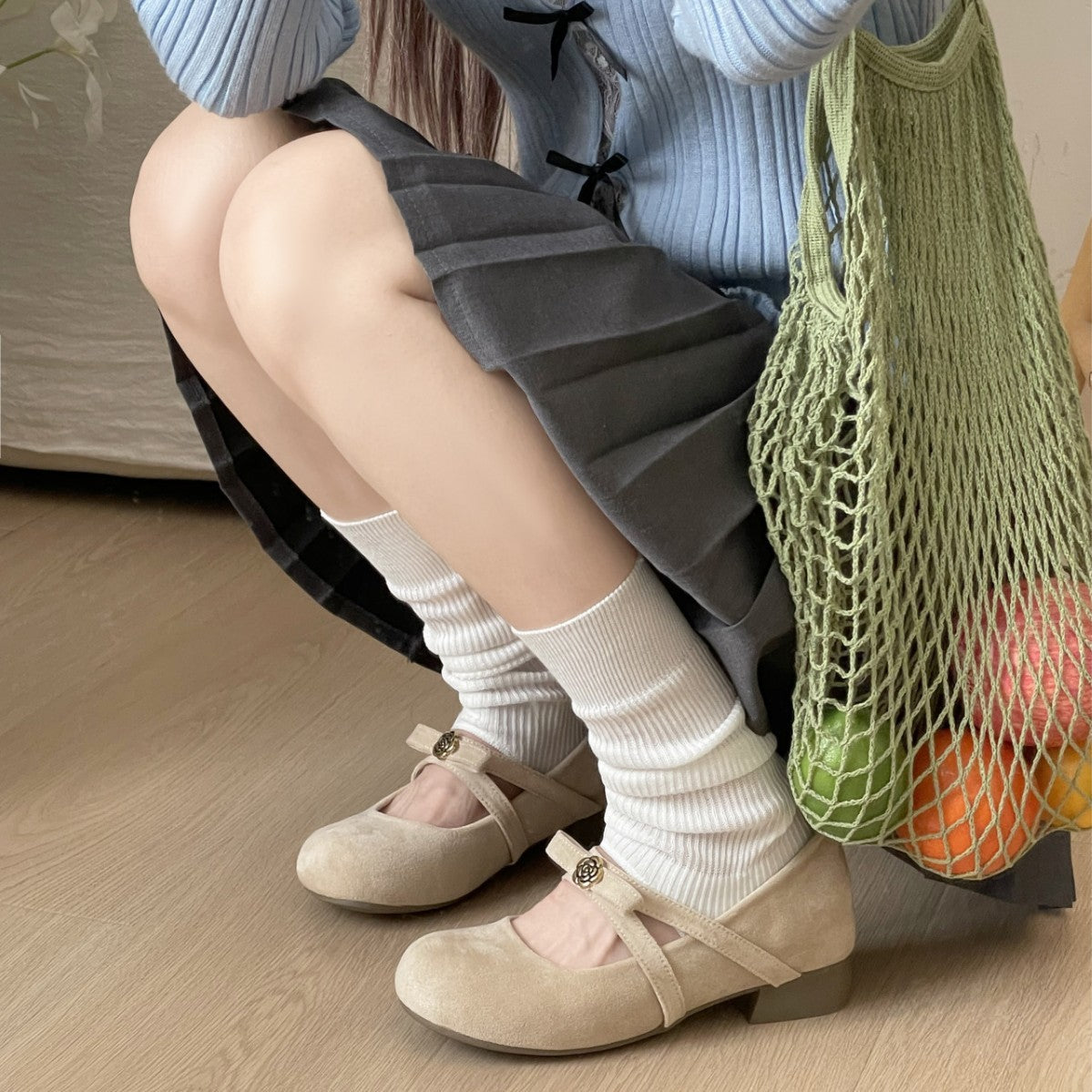 Damen Ballerinas mit verspieltem Schleifen-Detail und rutschfester Sohle R&B