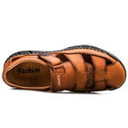 Herren Sandalen mit atmungsaktivem Leder R&B