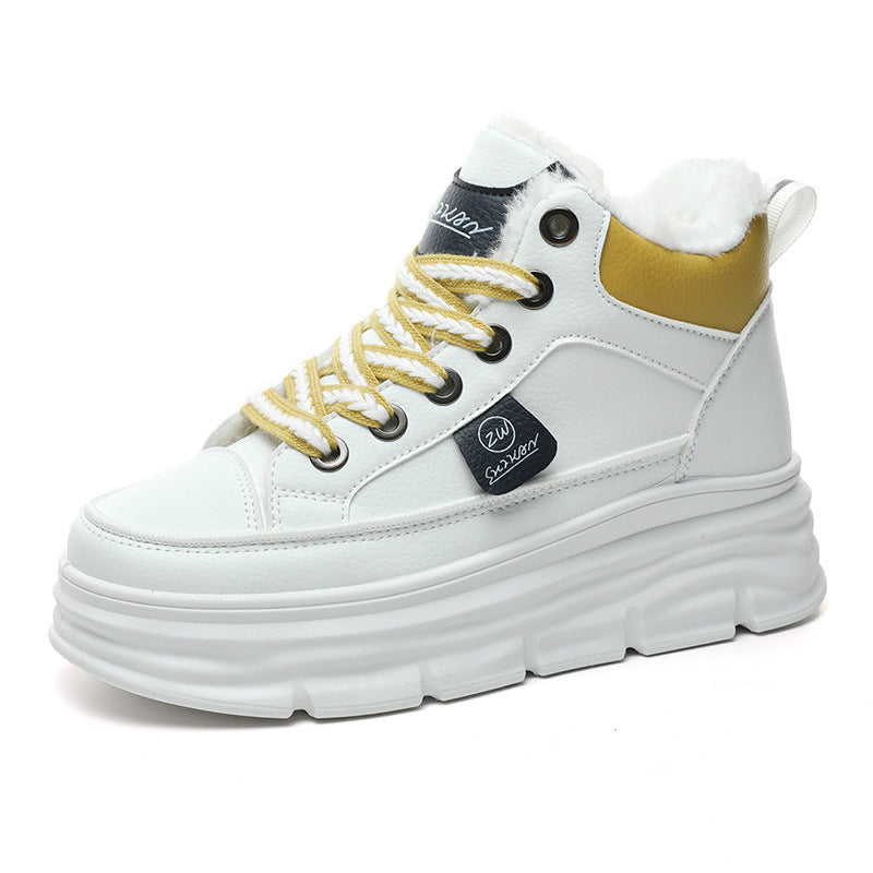 Damen Winterliche High-Top Sneakers mit luxuriösem Fleece-Futter R&B