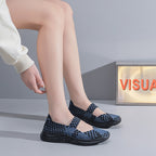Damen Atmungsaktive Freizeitschuhe mit flexiblem Schnellschnürsystem