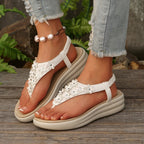 Damen R&B-Sandalen mit floralem Detail und gepolsterter Sohle R&B
