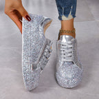 Damen Glitzernde Sneakers mit hohem Komfort und modischem Design R&B