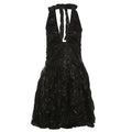 Damen Verspieltes Neckholder Minikleid mit Faltenwurf R&B