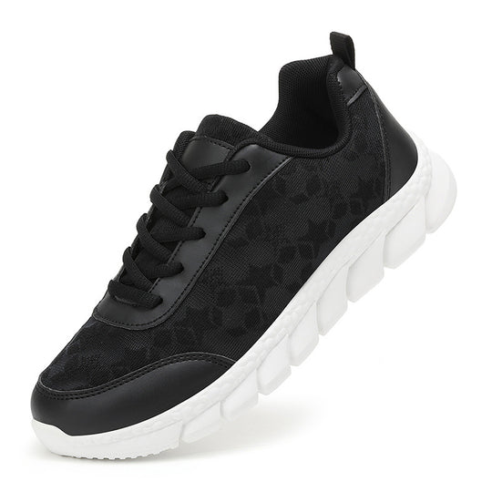 Damen nan Netz-Sneaker mit floralem Durchbruchmuster, flexibler Segmentsohle und gepolstertem Fersenkragen R&B